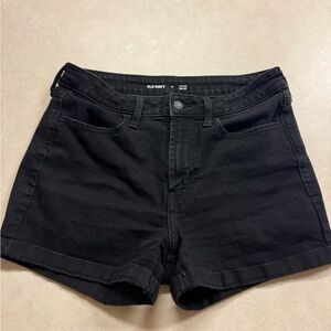 Old Navy Black Jean Shorts High-Waisted